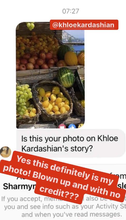 Lisa Wilkinson Instagram story about Khloe Kardashian