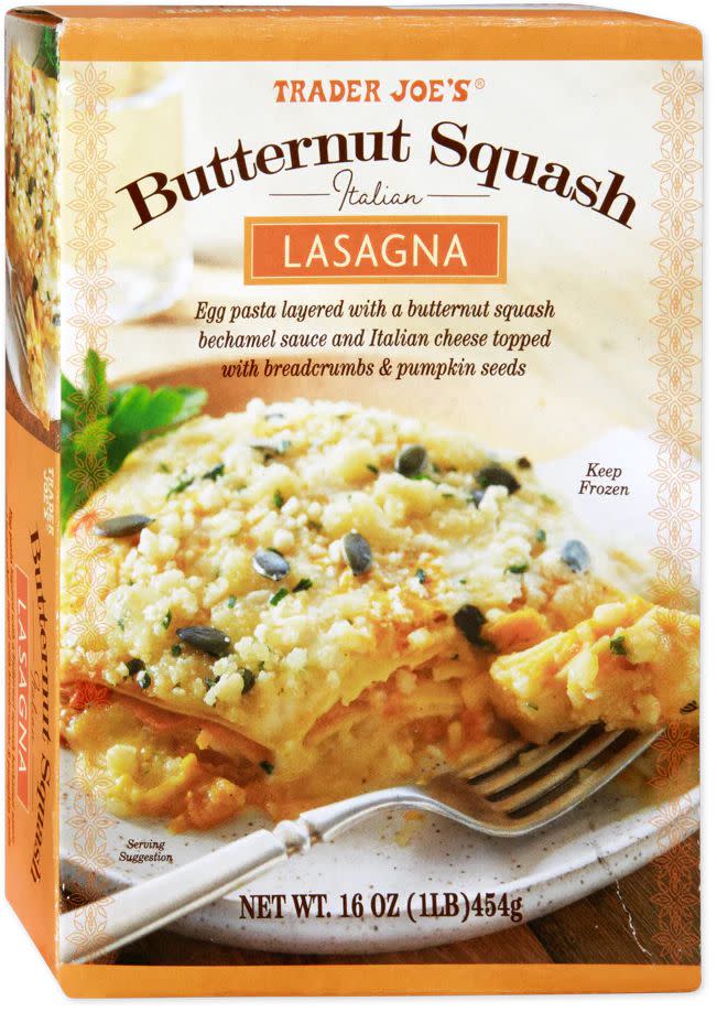 Trader Joe's Butternut Squash Italian Lasagna