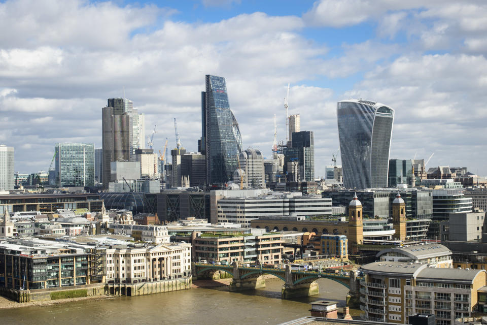 General view of the City of London skyline, London. Picture date: Thursday March 2nd, 2017. Photo credit should read: Matt Crossick/ EMPICS Entertainment.