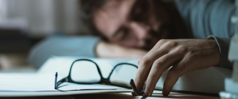 Young man sleeping