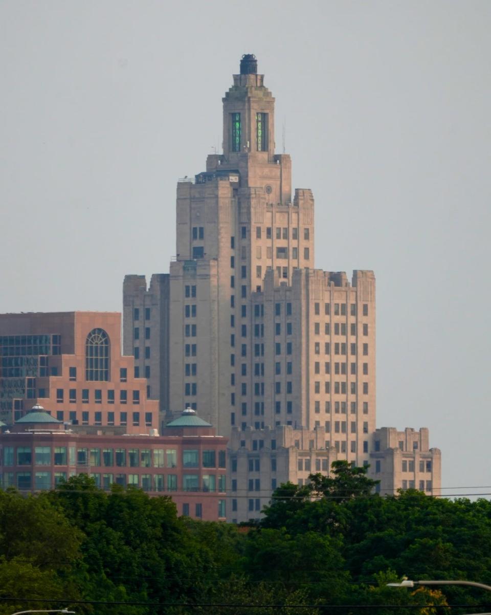The Industrial Trust tower, aka the Superman Building, was passed over as a site for the proposed state archives museum.