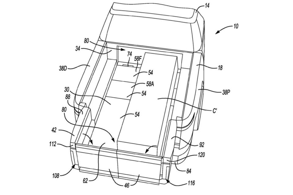 Ford申請可伸縮、踏板與斜坡等貨斗專利。