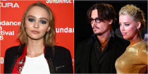 Souvenez-vous : en mai 2016, le mariage entre Johnny Depp et Amber Heard vire à la tragédie. L'actrice accuse son ex-mari de violences conjugales. Selon elle, Johnny Depp l'aurait "agressé verbalement et physiquement" tout au long de leur relation, dossier et photos à l'appui. À l'époque, tout le monde tourne le dos à Johnny Depp, vilipendé et critiqué dans les médias et sur les réseaux sociaux. Quelques jours après le début de ce scandale, Lily-Rose Depp se saisit de son smartphone pour venir en aide et soutenir son père. Sur son compte Instagram, celle qui n'était pas encore majeure publie un vieux cliché de son père l'aidant à marcher, avec une légende forte : <em>"Mon père est la plus douce et la plus aimante des personnes que je connaisse. Il a toujours été un père incroyable pour mon petit frère et moi, et tout ceux qui le connaissent vous diront la même chose"</em>. Les dernières nouvelles de cette affaire de violences conjugales ? Un enregistrement est venu prouver que... Johnny Depp était également victime de violences conjugales de la part d'Amber Heard. (<em>crédit Getty</em>)