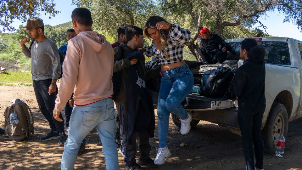 These people were stopped before they reached the Mexico-US border, officials said. - Evelio Contreras/CNN