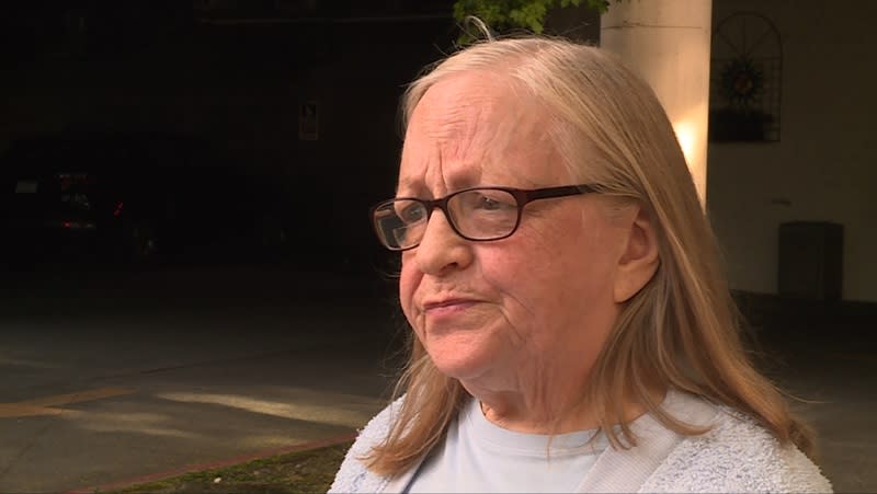 Nancy Kincade, who was displaced from Rosemont Court in 2021, wants the building repaired so she and all the others can return to their North Portland homes, April 22, 2024 (KOIN)