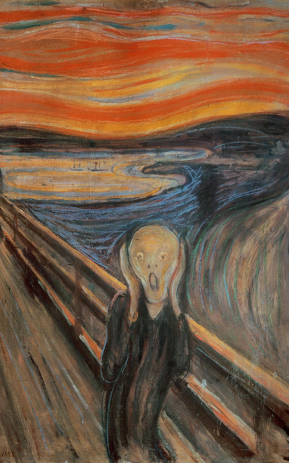 The Scream, 1893, by Edvard Munch - Credit: www.bridgemanart.com