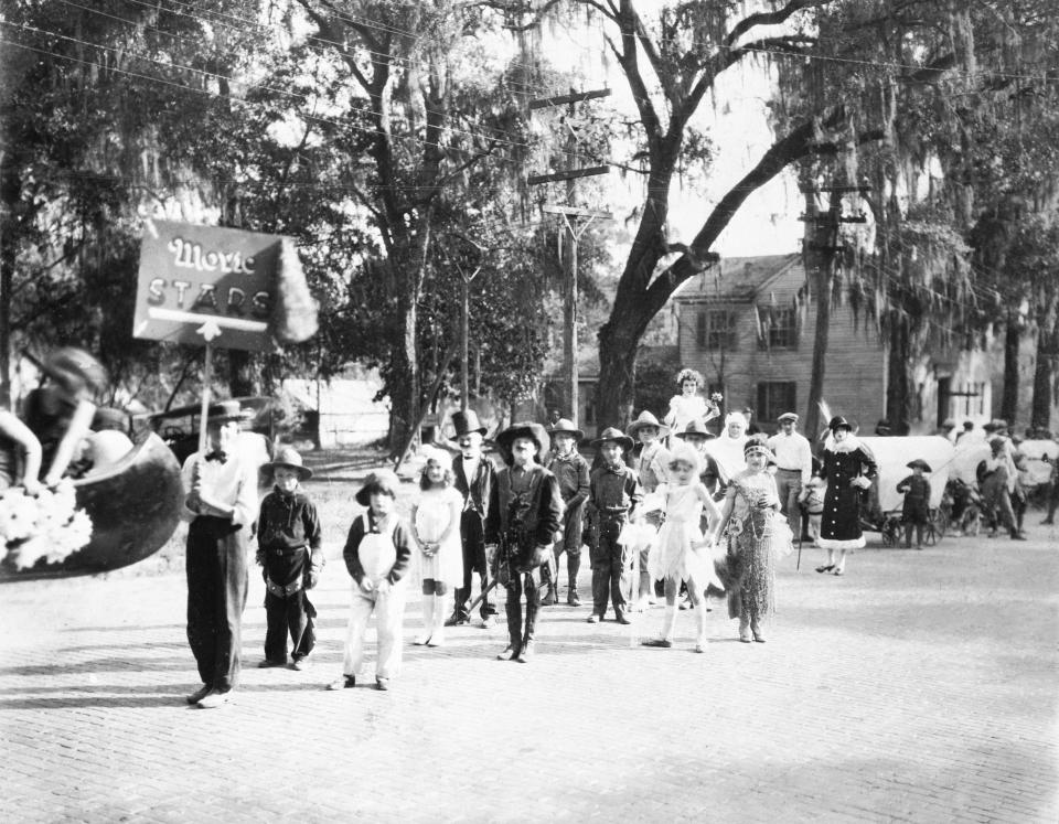 A reported 1,000 children dressed as Hollywood stars during the most popular parade of Tallahassee's 1924 centennial celebration.