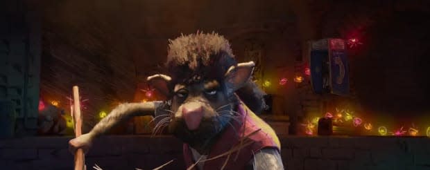 Master Splinter, voiced by Jackie Chan, in "Teenage Mutant Ninja Turtles: Mutant Mayhem"<p>Paramount Pictures</p>