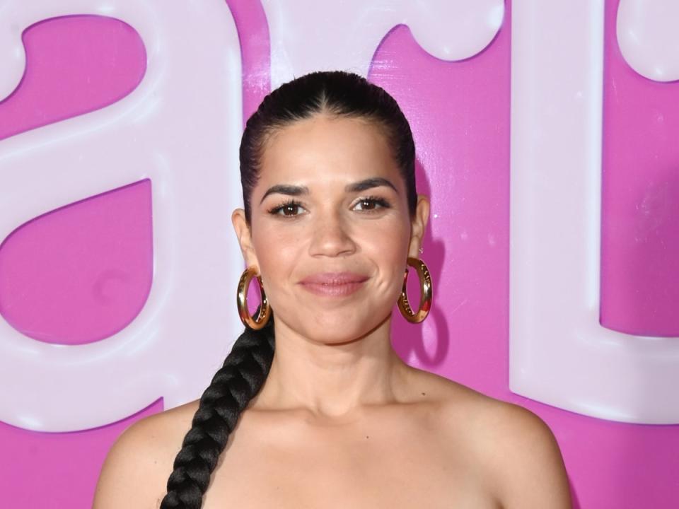 ‘Barbie’ star America Ferrera in London in 2023. (Getty Images for Warner Bros.)