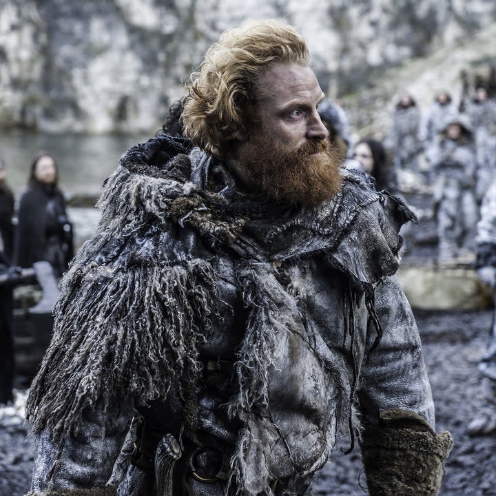 Kristofer Hivju wearing fur