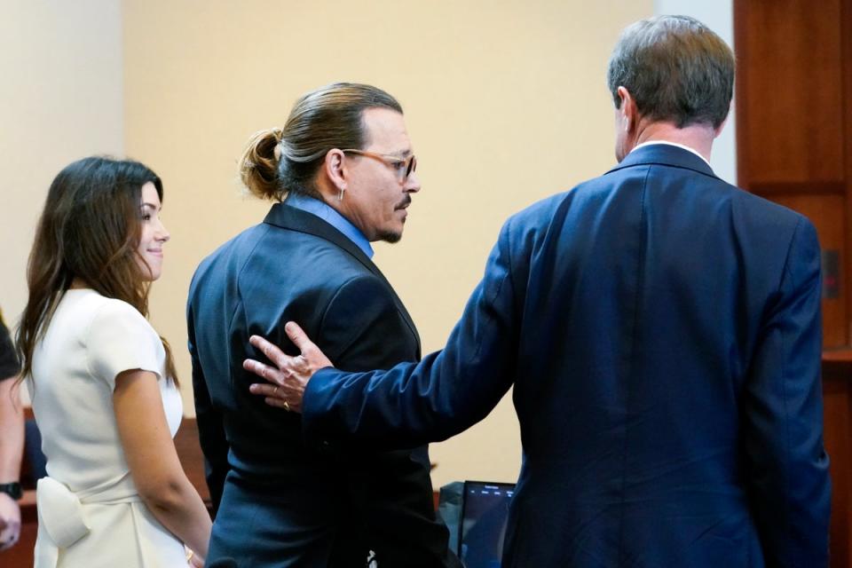 Tanto Depp como Heard regresaron al estrado de los testigos para ofrecer pruebas de refutación antes de que se presentaran los argumentos finales (Steve Helber/AP) (AP)