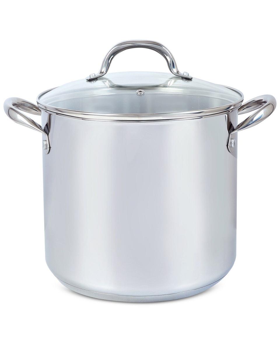 If you're cooking for more than just two, you could get this stock pot, which is meant for big batches of seafood or corn on the cob. It's made of stainless steel and has a glass lid. ﻿<a href="https://fave.co/2SThq3p" target="_blank" rel="noopener noreferrer">Originally $120, get it now for $40 at Macy's</a>.