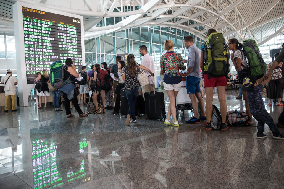 Hundreds stranded as flights cancelled due to Indonesian volcano