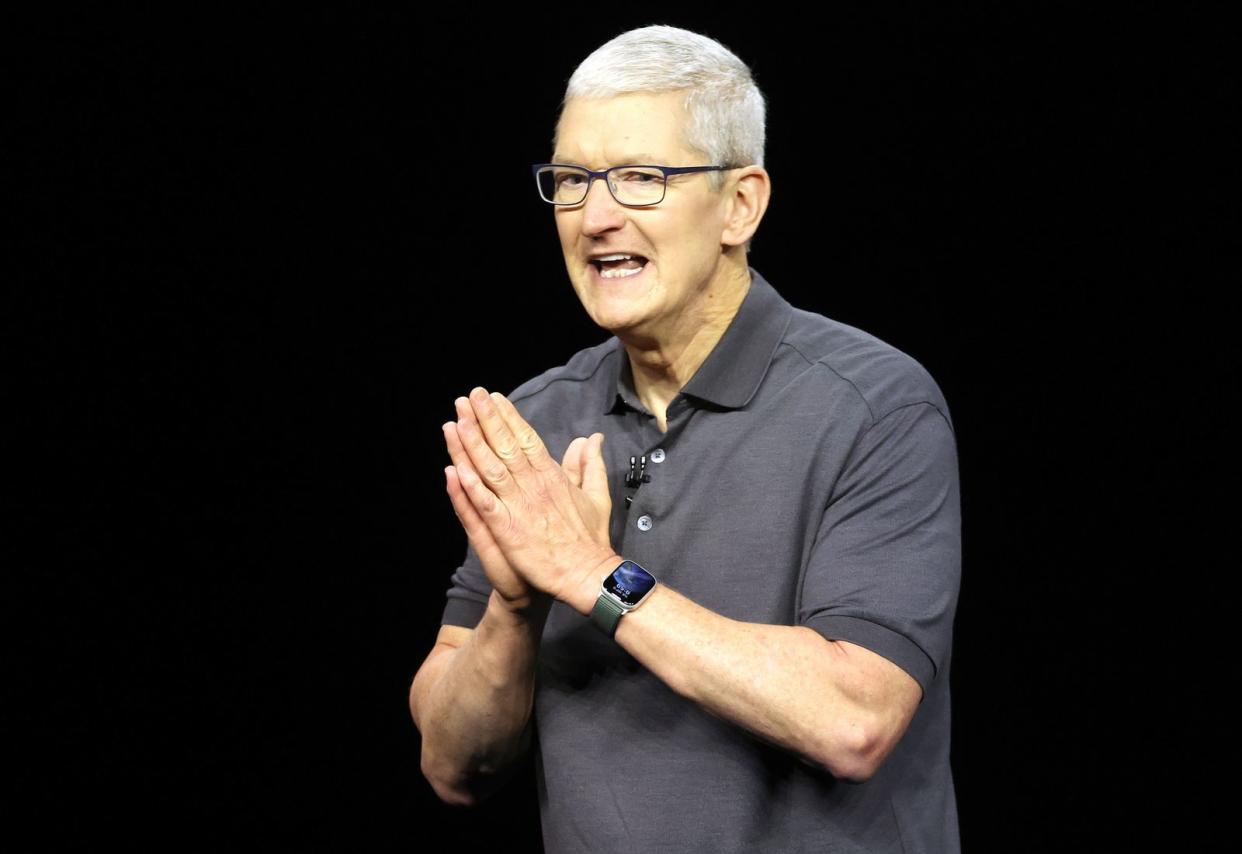 Mit einem neuen Werbespot setzten sich Apple und dessen CEO Tim Cook in die Nesseln. (Bild: Getty Images / Justin Sullivan)