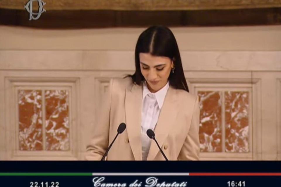 Giulia Salemi Camera discorso