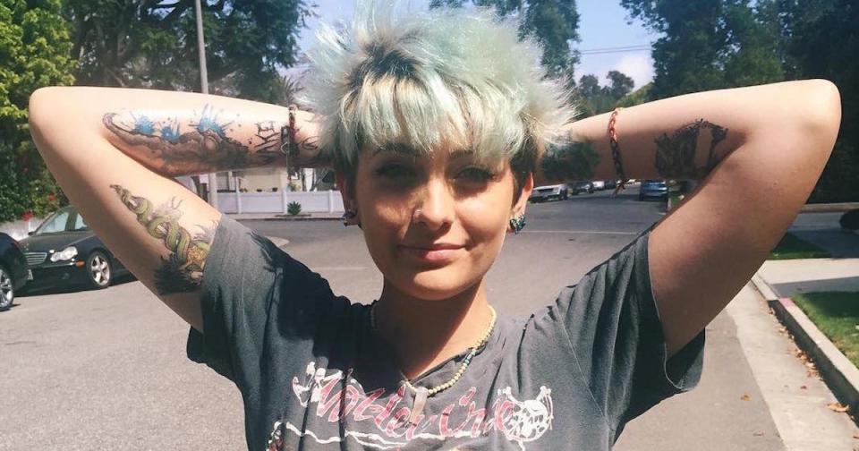 Paris has more than 50 tattoos, nine that are specifically dedicated to the late music icon (Copyright: Instagram/Paris Jackson)