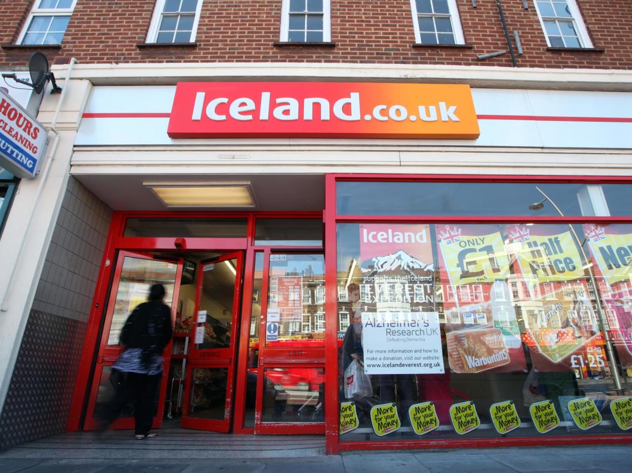 Iceland supermarket in London, 3 May 2011: Rex Features