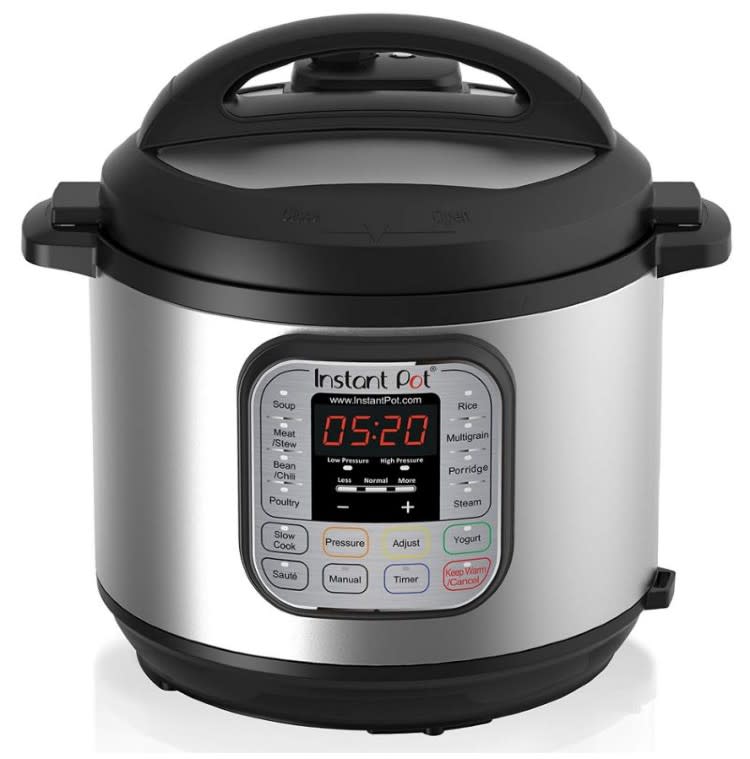 Instant Pot DUO60 6 Qt 7-in-1 Multi-Use Programmable Pressure Cooker. (Photo: Amazon)