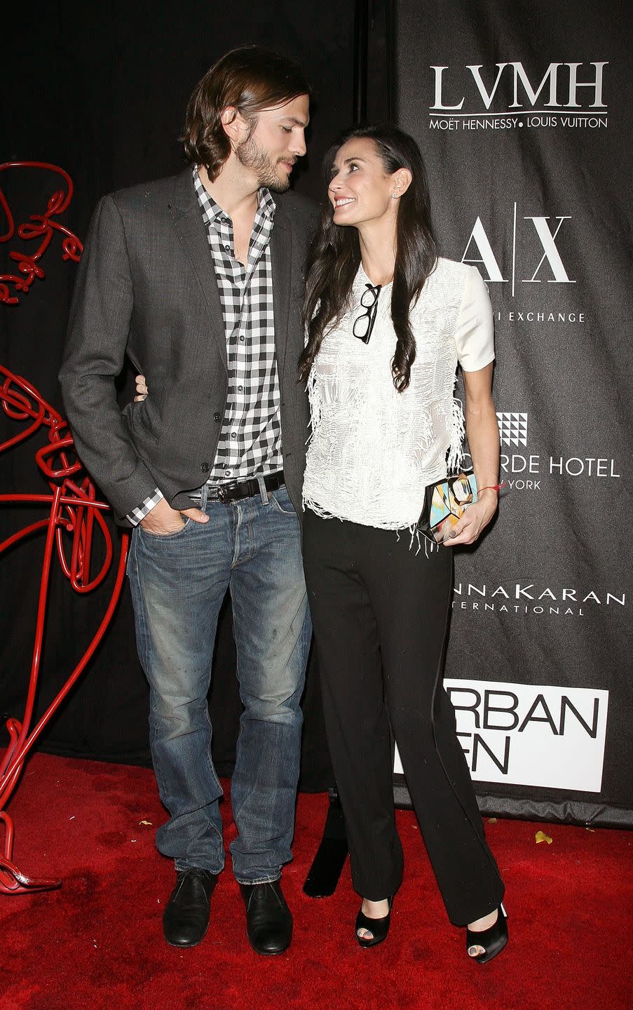 Then: Ashton Kutcher and Demi Moore