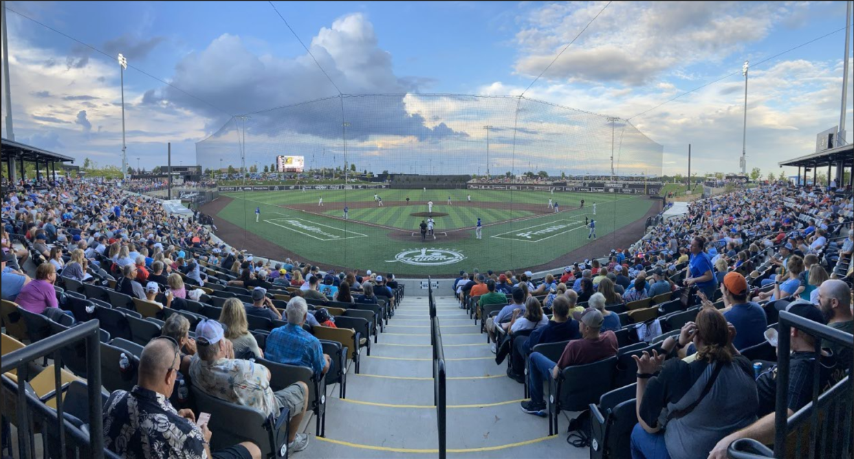 Fans take in a Milwaukee Milkmen game at Franklin Field during the 2022 season.