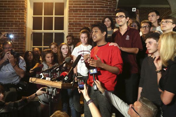 Students at Marjory Stoneman High School have called for greater gun control (AP)