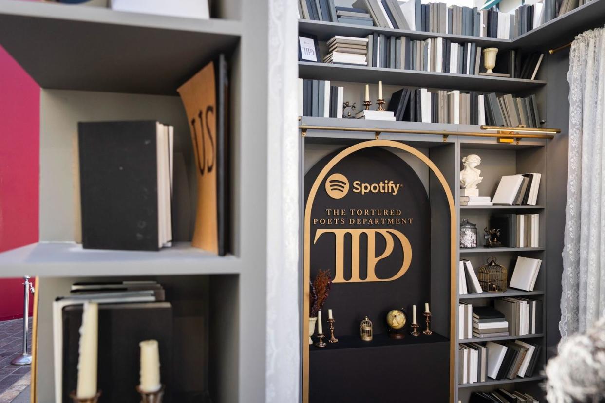 inside taylor swift's spotify popup