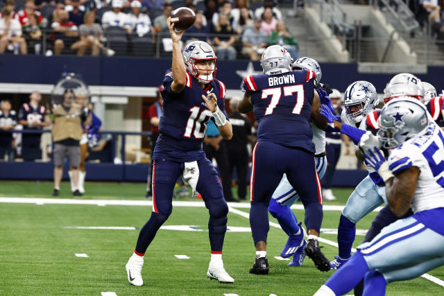 Patriots pull QB Mac Jones after 2 turnovers lead directly to Cowboys  touchdowns – NBC 5 Dallas-Fort Worth