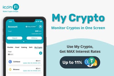 My Crypto &#x002013; Do not miss the chance to receive the Maximum interest rates on your crypto assets