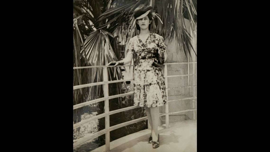 Irene H. Ruiz is pictures in San Antonio, Texas, in the 1940s. Ruiz, who was born in 1920, went on the live and work in Kansas City, where she helped expand the library’s Spanish collection.