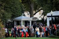 <p>People attend a Halloween event hosted by U.S. President Donald Trump and First Lady Melania Trump at the South Portico of the White House in Washington, D.C. on Oct. 30, 2017. (Photo: Carlos Barria/Reuters) </p>