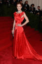  <p class="MsoNormal">“Hart of Dixie” actress Jaime King was ravishing in her red Topshop dress ... and apparently got a little help picking it out from a designer pal. <em><span>“</span></em>Had so much fun w my beloved <a href="https://twitter.com/#%21/JasonWu" rel="nofollow noopener" target="_blank" data-ylk="slk:@JasonWu;elm:context_link;itc:0;sec:content-canvas" class="link "><span>@JasonWu</span></a> choosing looks for The Met Ball after parties and my Craig Ferguson appearance this coming Tuesday!,” the 32-year-old tweeted on Sunday. She completed her look with a decadent Bulgari diamond necklace. </p>