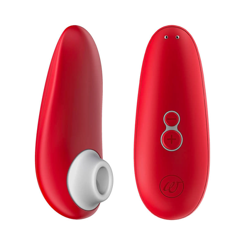 <p>Courtesy of Amazon</p><p>Having a toy for her on hand is never a bad move, for it's known toys are collaborators, not competition. Womanizer is a very reputable brand and this is a very solid entry-level vibe to try. There are only four modes, and even the most intense is still okay for a novice. Things won't get too crazy with the Starlet 2, but it packs lots of power and is easy to operate. Just make sure it’s charged up. You don’t want to be left hanging out there on the edge.</p><p>[From $39 (was $49); <a href="https://clicks.trx-hub.com/xid/arena_0b263_mensjournal?q=https%3A%2F%2Fwww.amazon.com%2FWomanizer-Starlet-2-Cherry-Red%2Fdp%2FB07VFCPXYF%3FlinkCode%3Dll1%26tag%3Dmj-yahoo-0001-20%26linkId%3Dafa71fd2be82d52a3e3661c9768cb421%26language%3Den_US%26ref_%3Das_li_ss_tl&event_type=click&p=https%3A%2F%2Fwww.mensjournal.com%2Fhealth-fitness%2Famazon-october-prime-day-2023-best-sex-toy-deals%3Fpartner%3Dyahoo&author=Sheilah%20Villari&item_id=ci02cb8c9d300027e5&page_type=Article%20Page&partner=yahoo&section=Health%20%26%20Fitness&site_id=cs02b334a3f0002583" rel="nofollow noopener" target="_blank" data-ylk="slk:amazon.com;elm:context_link;itc:0;sec:content-canvas" class="link ">amazon.com</a>] </p>