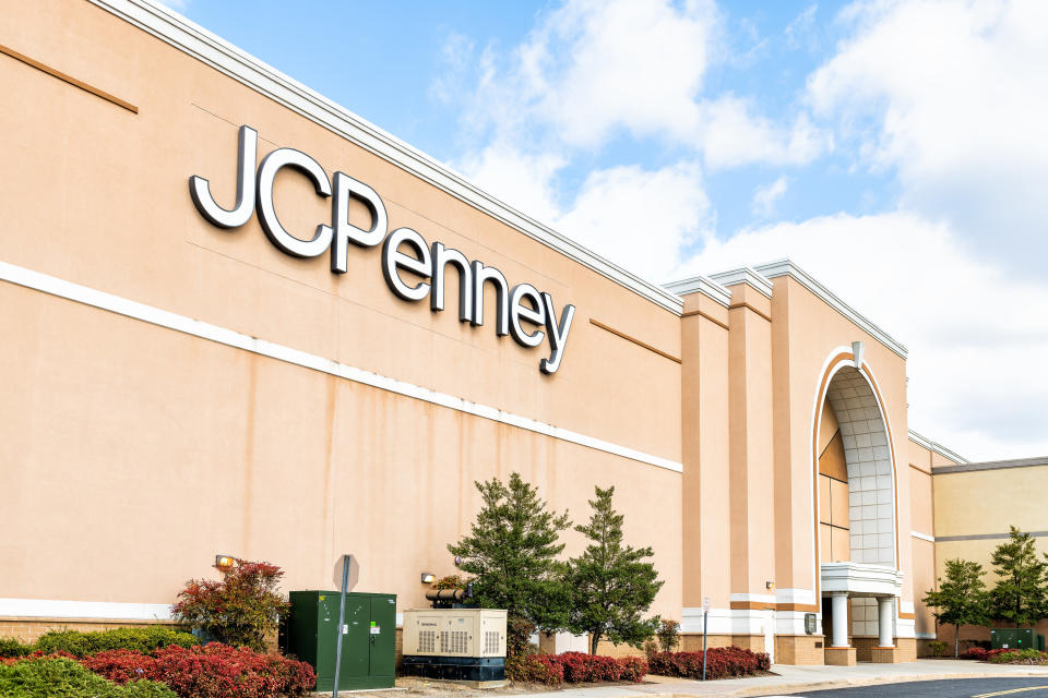 JC Penney store from curb