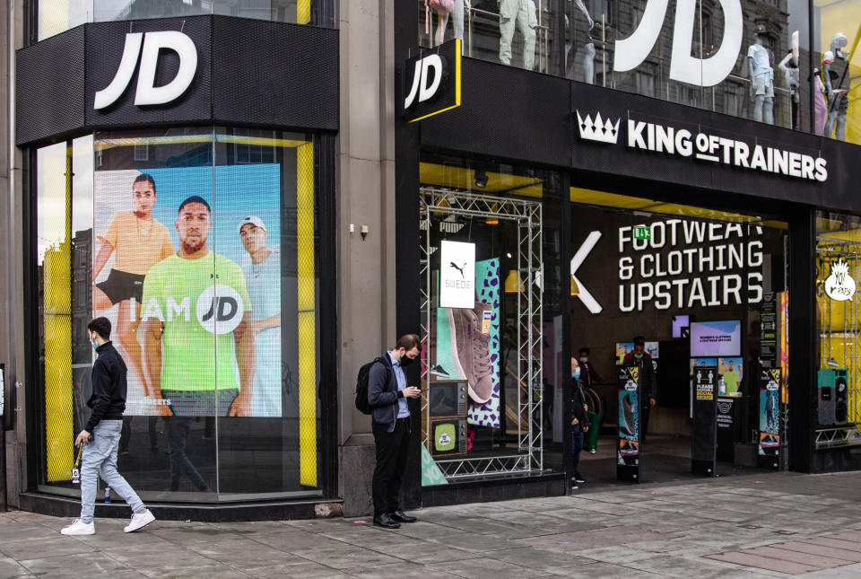 JD Sports shares surge to all-time high on profit upgrade