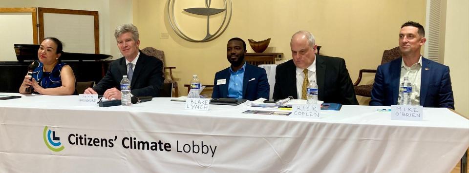 Candidates seeking the Democratic nomination to run for Pennsylvania’s 10th Congressional District faced off at the Unitarian Universalist Congregation of York Thursday, March 14.