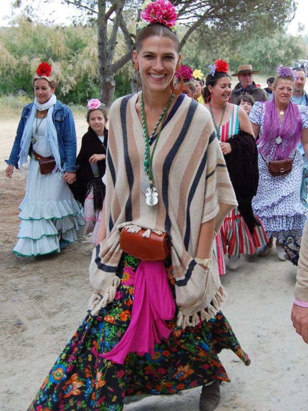 Laura Sánchez en el Rocío 