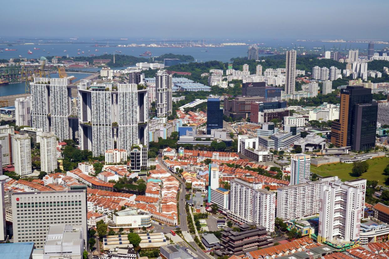 Buildings in Singapore, on Monday, June 5, 2023. Photographer: Ore Huiying/Bloomberg