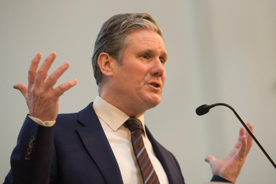 Shadow Brexit secretary Sir Keir Starmer was reportedly unhappy about the removal of a reference to a second referendum in Mr Corbyn’s letter (Picture: PA)