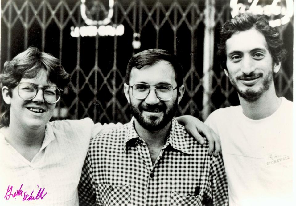 From left: "Before Stonewall" director Greta Schiller, executive producer&nbsp;John Scagliotti and co-director&nbsp;Robert Rosenberg in 1985. (Photo: First Run Features )