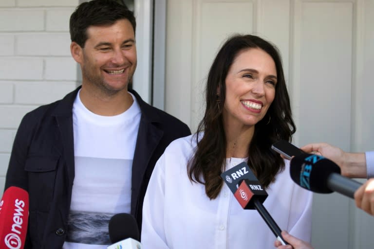 Nappy news: New Zealand Prime Minister Jacinda Ardern and her partner Clarke Gayford were all smiles as they announced they were going to have a baby later this year