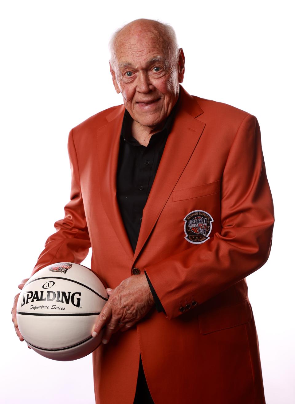 UNCASVILLE, CONNECTICUT - AUGUST 11: 2023 inductee Gene Keady poses during the 2023 Naismith Hall of Fame Awards Gala at Mohegan Sun on August 11, 2023 in Uncasville, Connecticut. (Photo by Mike Lawrie/Getty Images)