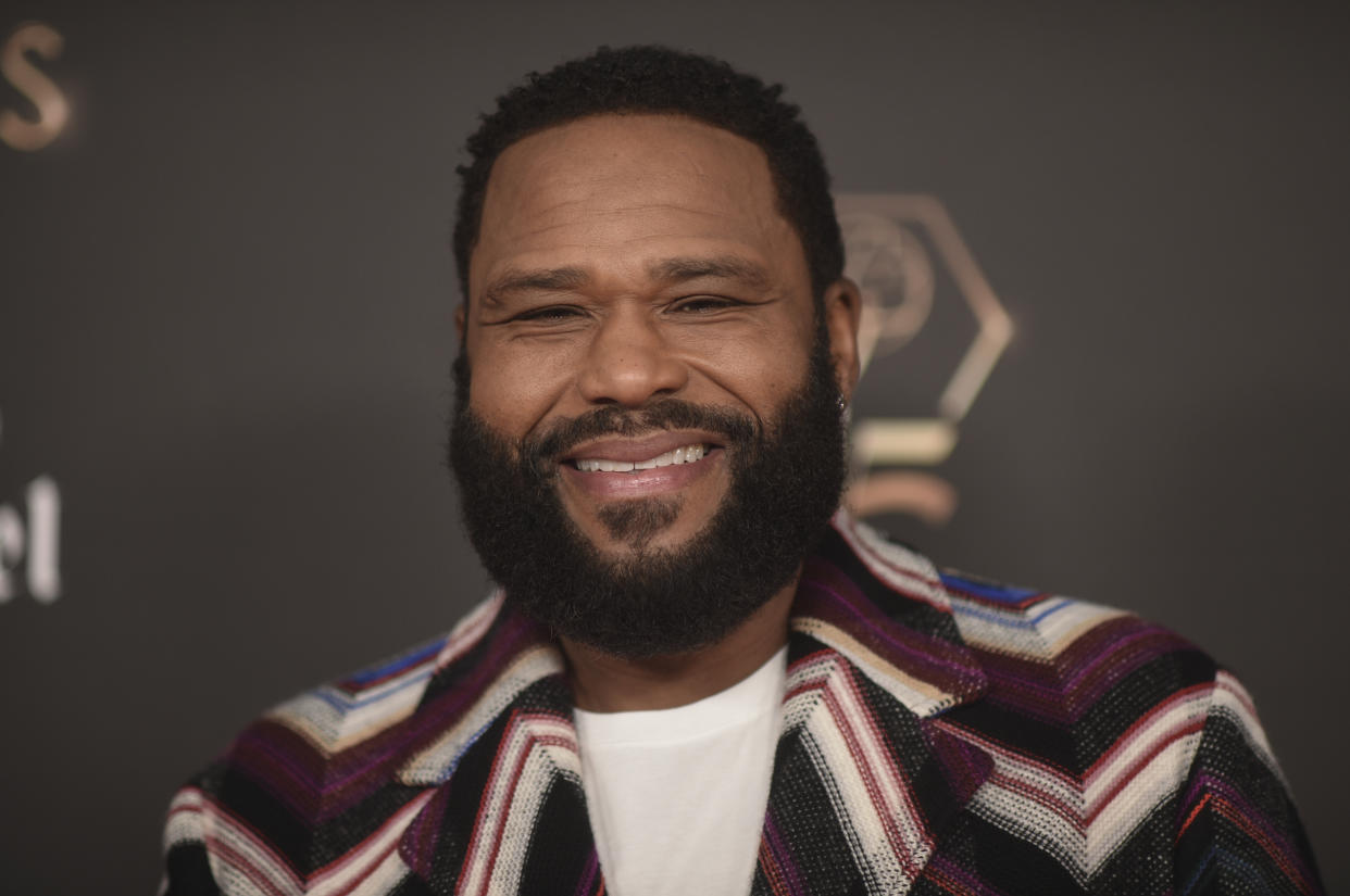 Anthony Anderson poses for photos during a press preview day for the 75th Primetime Emmy Awards on Friday, Jan. 12, 2024, in Los Angeles. The awards show honoring excellence in American television programming will be held on Monday. (Photo by Richard Shotwell/Invision/AP)