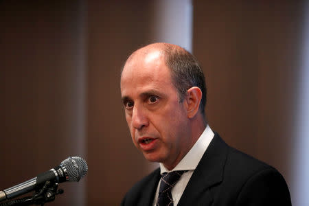 Special Rapporteur on the situation of human rights in North Korea Tomas Ojea Quintana speaks during a news conference in Seoul, South Korea, January 11, 2019. REUTERS/Kim Hong-Ji