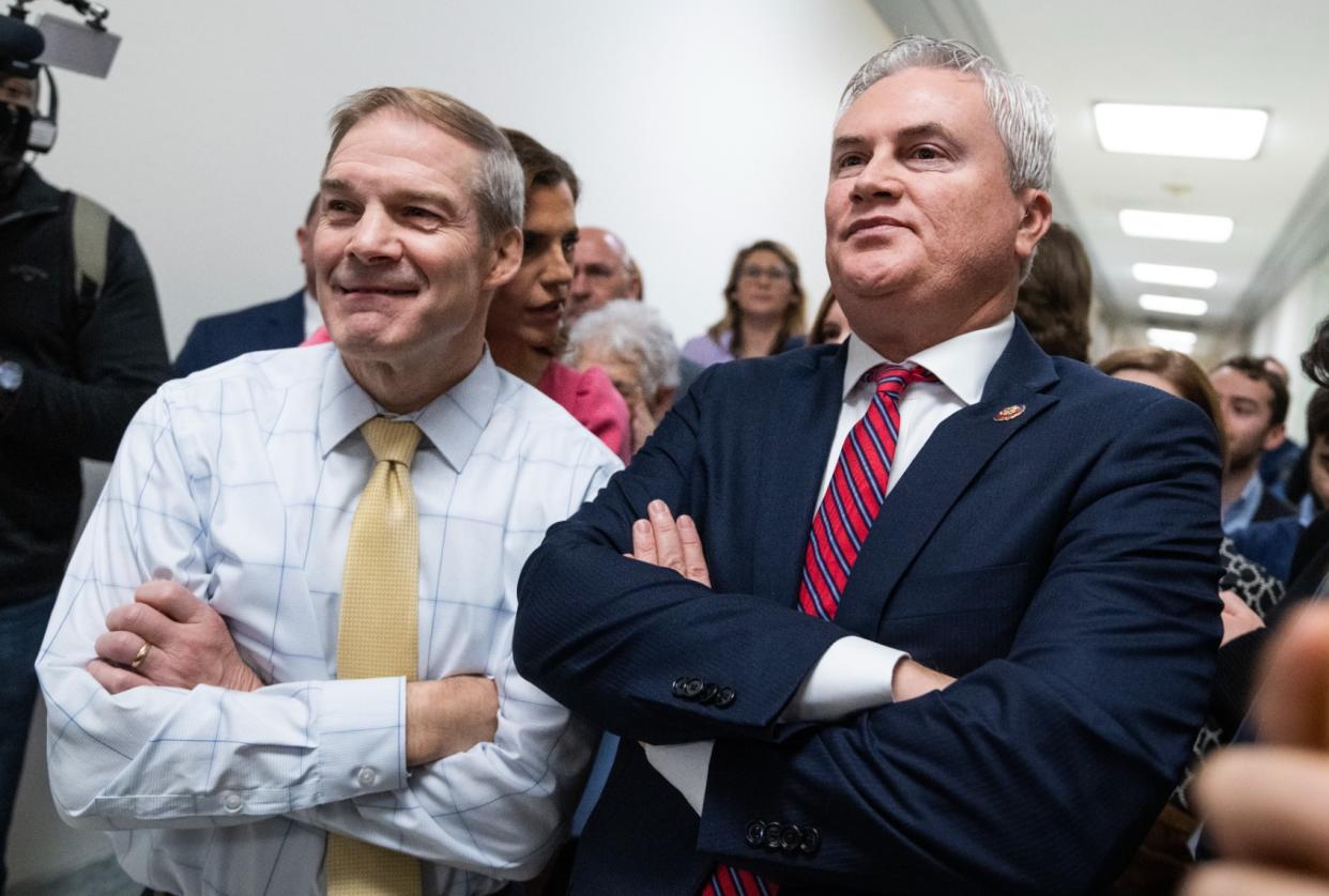 James Comer and Jim Jordan Tom Williams/CQ-Roll Call, Inc via Getty Images