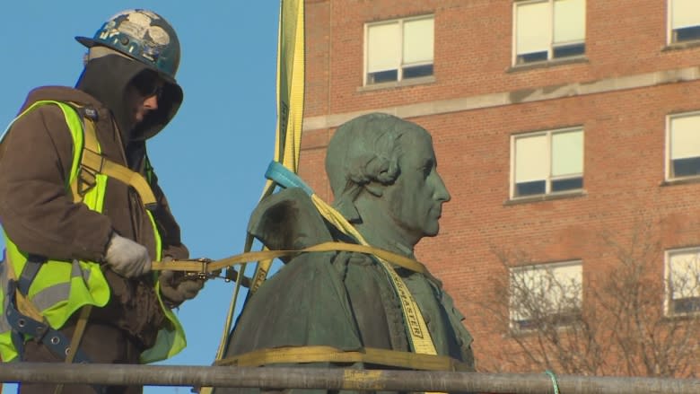 Someone threatened to burn Glooscap statue after Cornwallis memorial taken down