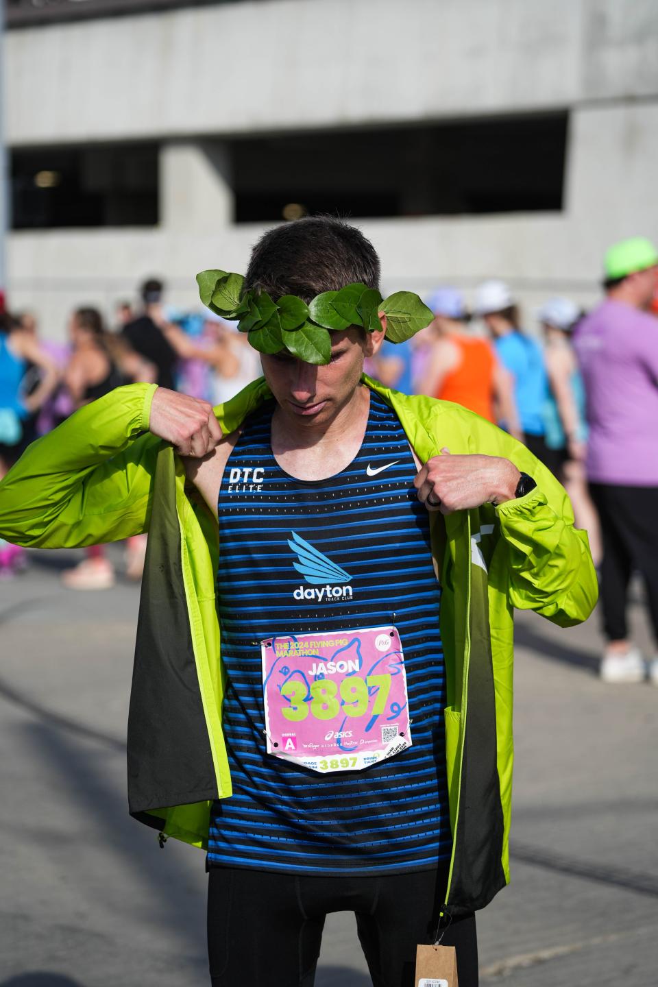 Flying Pig Marathon men's winner Jason Salyer wins the full marathon on Sunday, May 5, 2024.