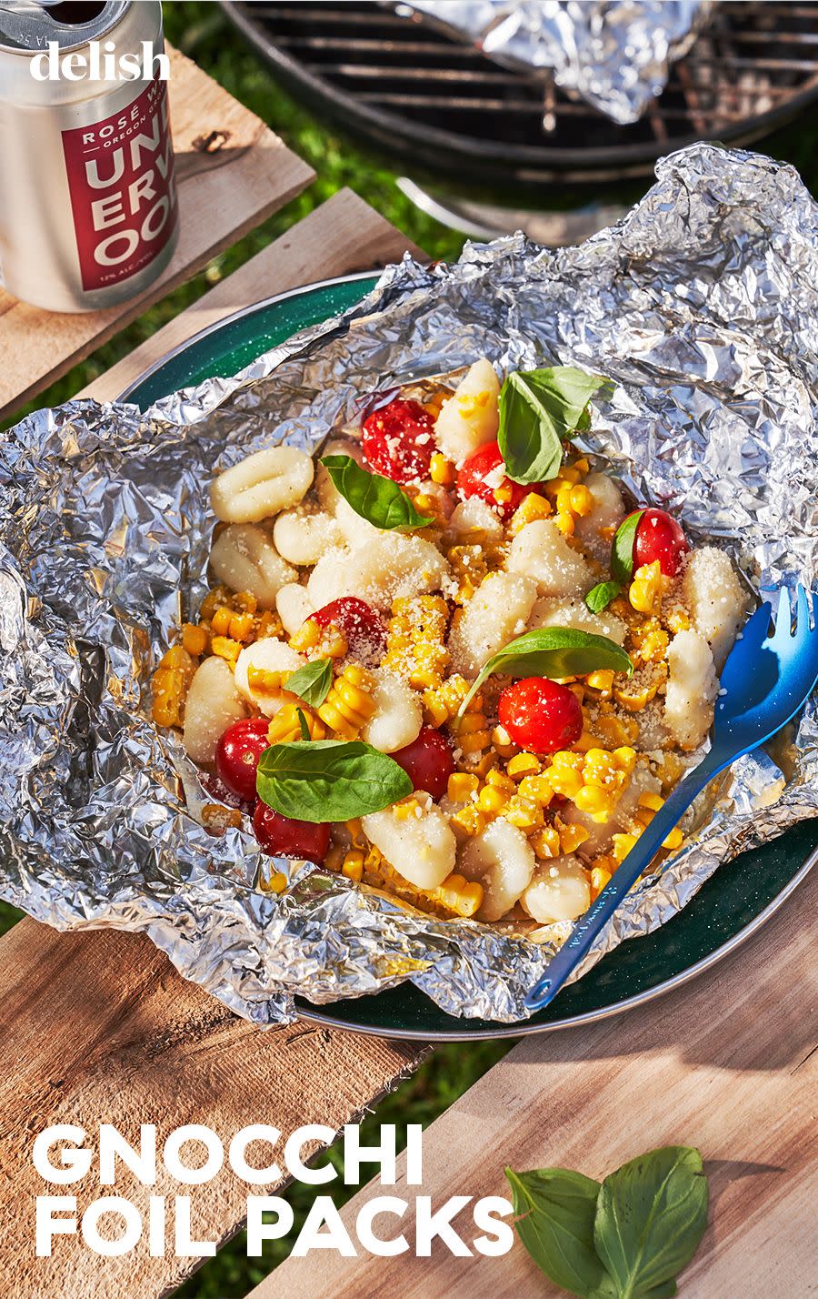 Corn and Tomato Gnocchi Foil Packs