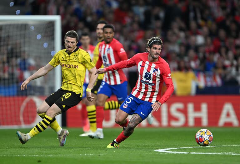 Rodrigo De Paul anotó uno de los goles de Atlético Madrid en el partido de ida vs. Borussia Dortmund