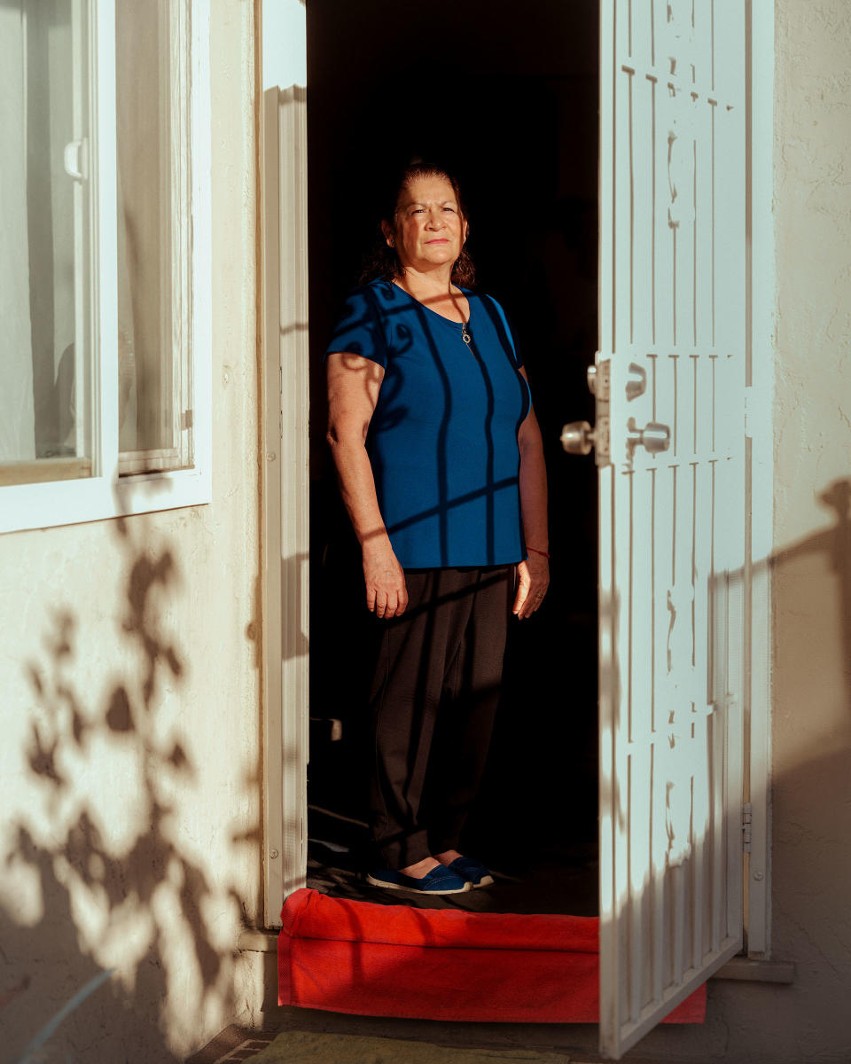 Maricela Betancourt, 58, Janitor, San Jose, Calif. After decades of cleaning houses, Betancourt wanted a job with benefits, so she started working at Tesla. But her health insurance hadn’t kicked in when severe abdominal pain brought her to the ER, and then Tesla sent the janitors home without pay. The hospital bill keeps rising as her family struggles to pay it and other bills. | Mark Mahaney for TIME