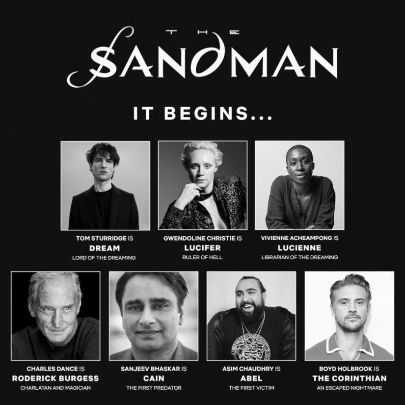 Elenco oficial de la serie de The Sandman de Netflix